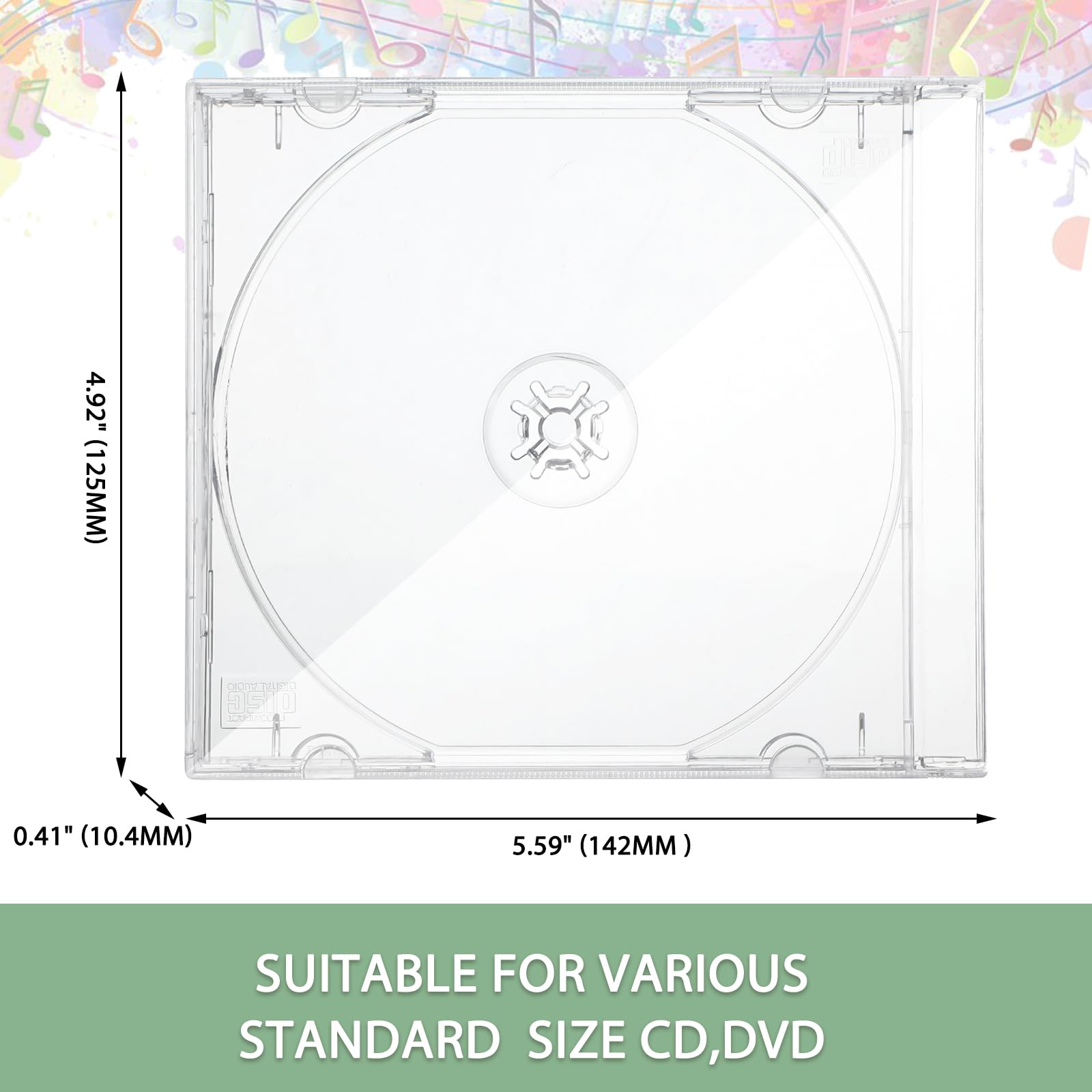 Leifide CD tray clips secure discs to prevent scratches.