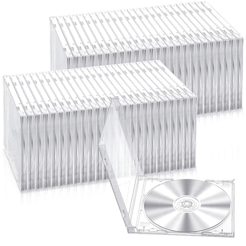 Leifide clear CD jewel case pack shows your disc clearly while protecting it.
