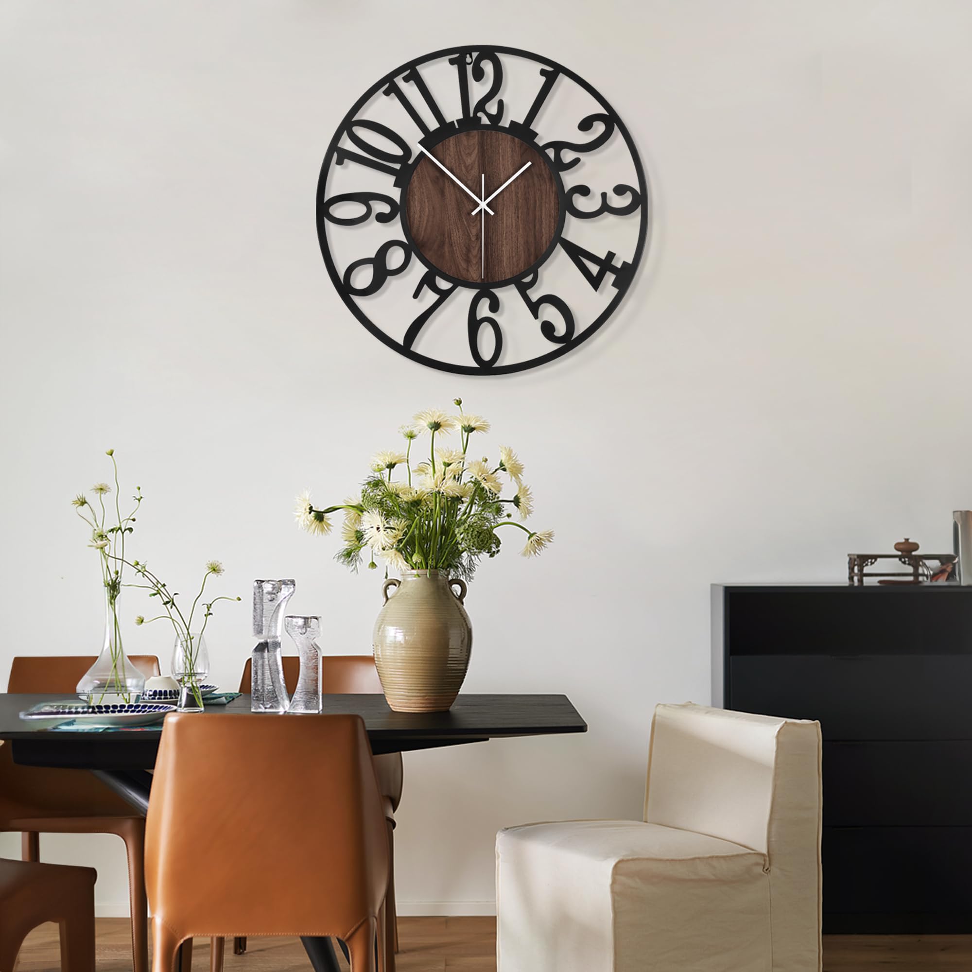 LEIKE clock runs on one AA battery for simple setup.