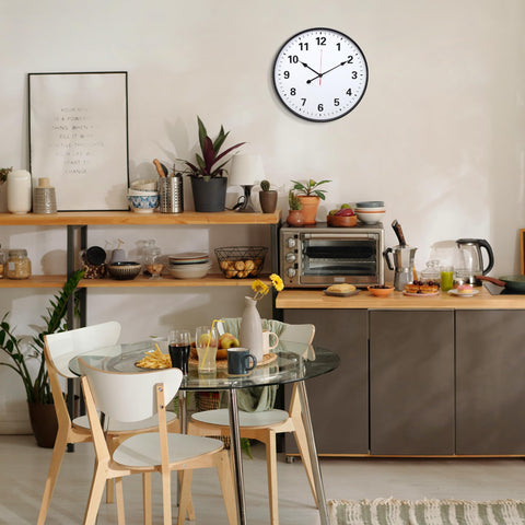 LEIKE decorative wall clock perfect for patio, kitchen, or dining areas.