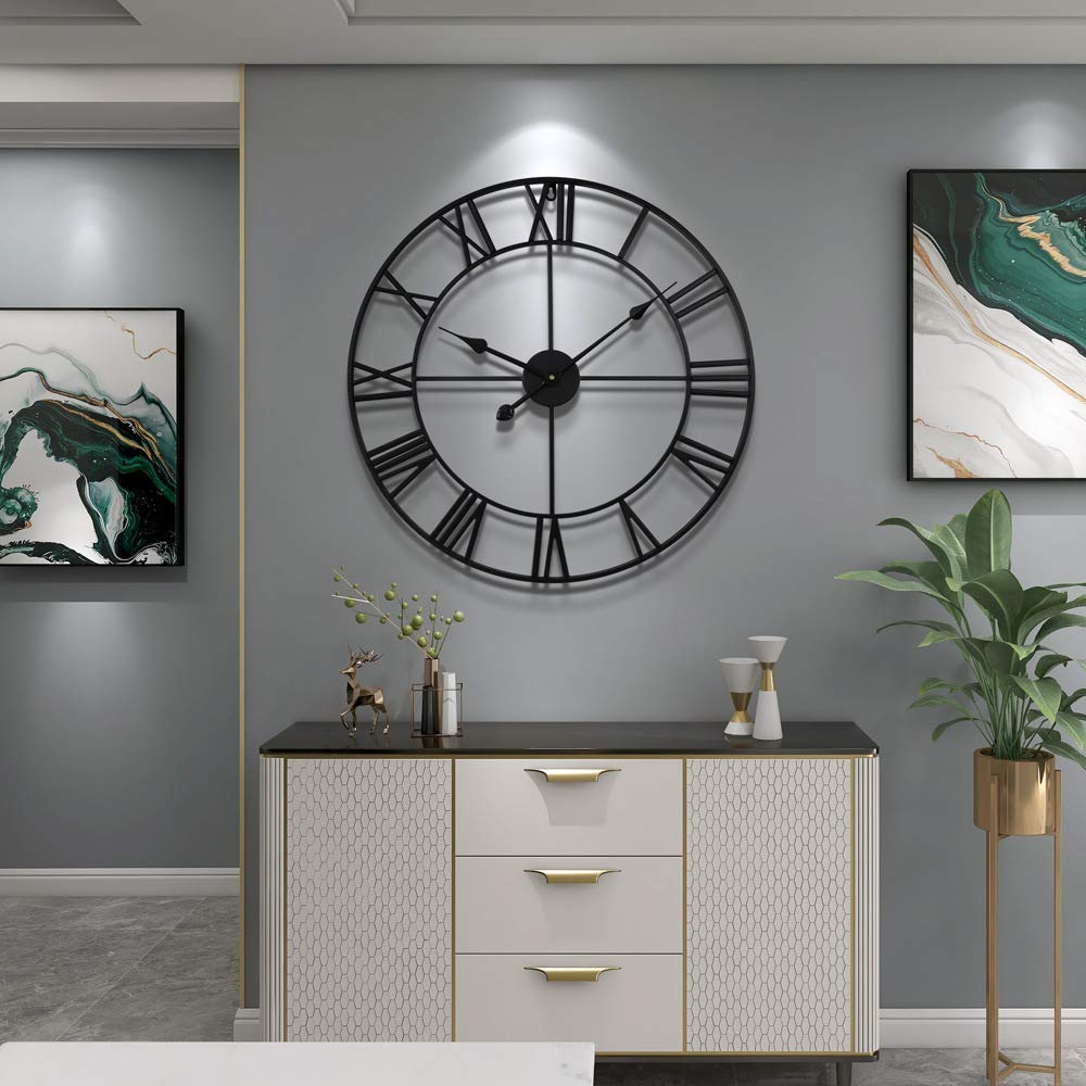 LEIKE kitchen or hallway placement with bold black Roman numerals