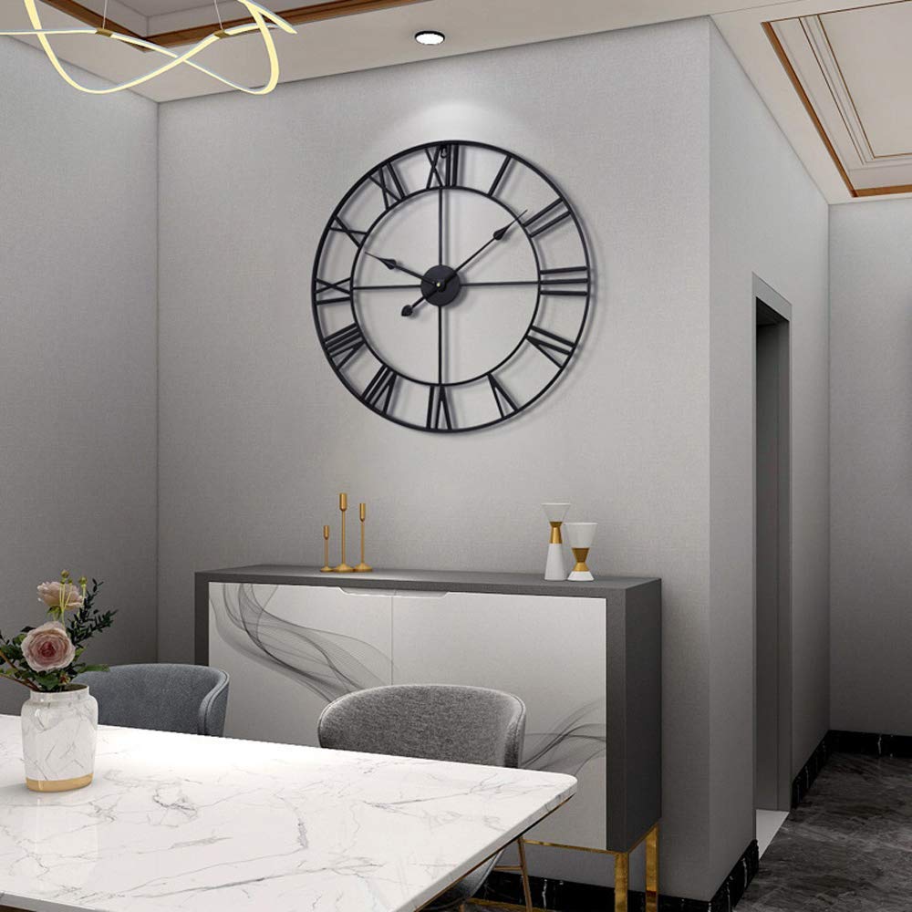 LEIKE 24 inch clock decor idea for living rooms and offices