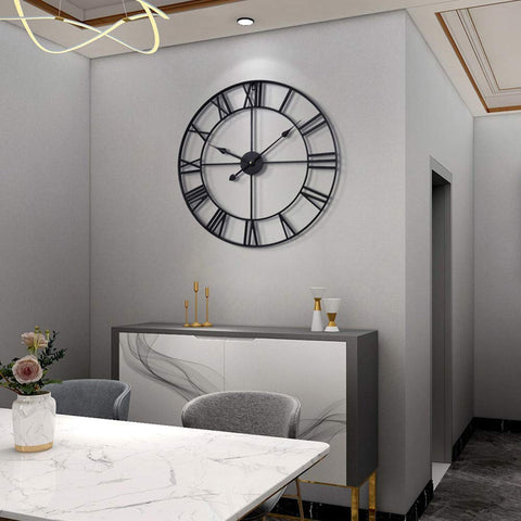 LEIKE 24 inch clock decor idea for living rooms and offices