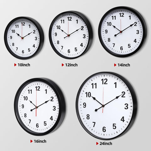 LEIKE retro dial clock with HD glass cover enhances living rooms.