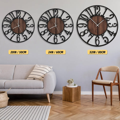 LEIKE silent non-ticking movement ensures quiet operation