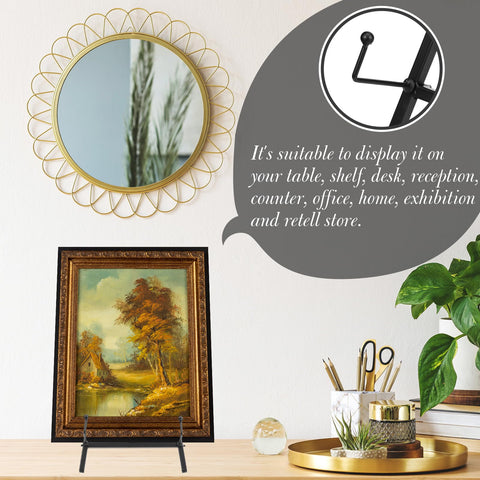 Leinuosen easel stand with photos for memories and event displays