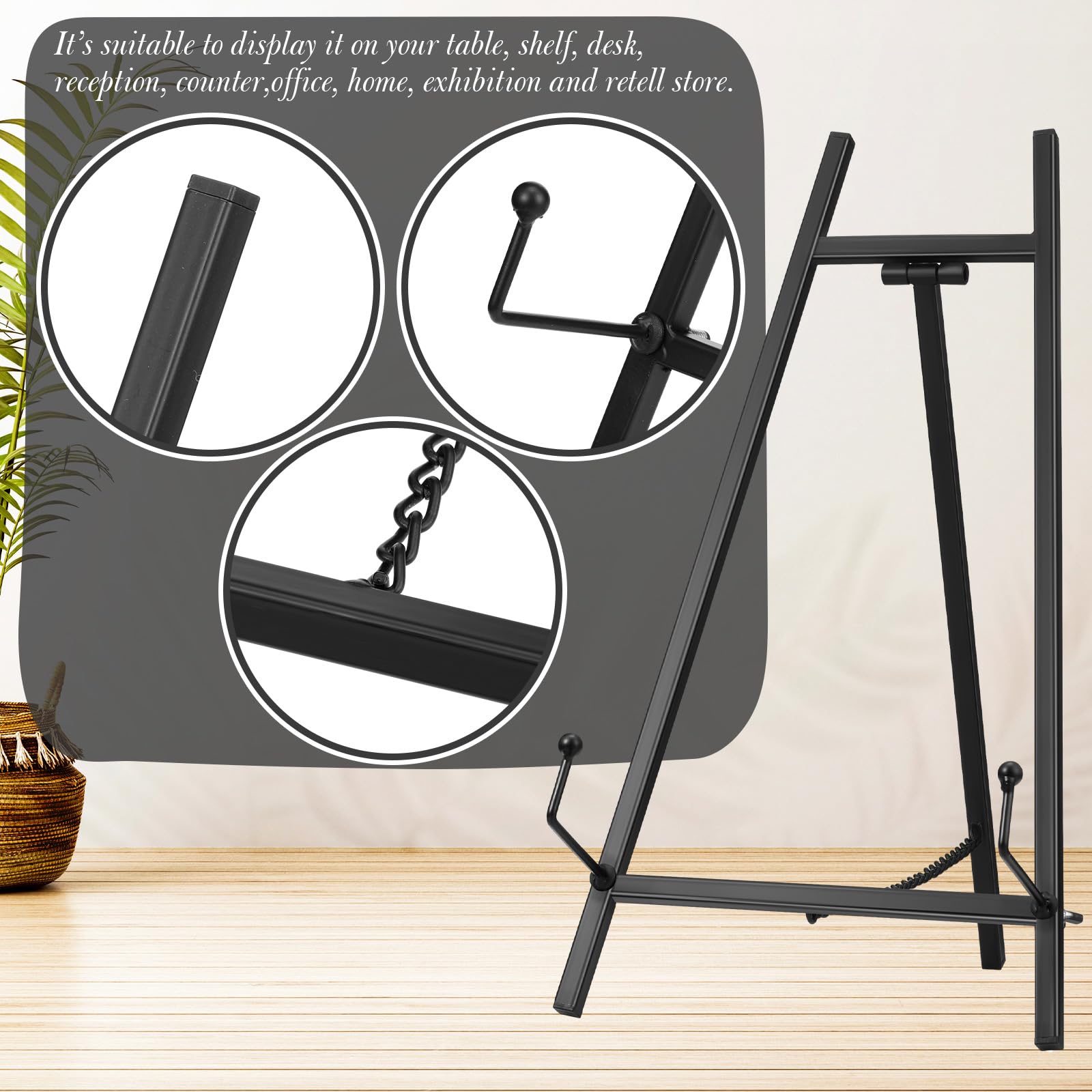 Leinuosen easel stand displaying plates for home decor and celebrations