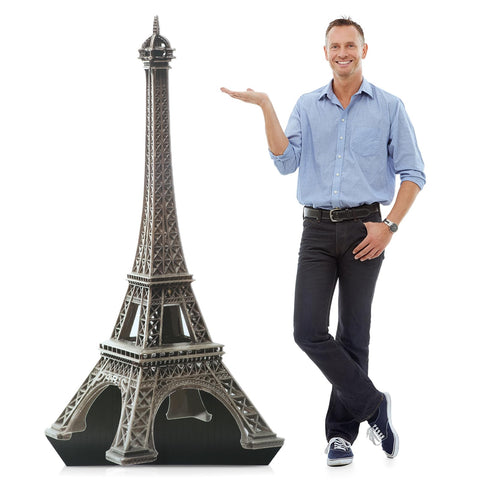 Leinuosen Eiffel Tower standup; 6ft tall; striking Paris-themed photo backdrop for events