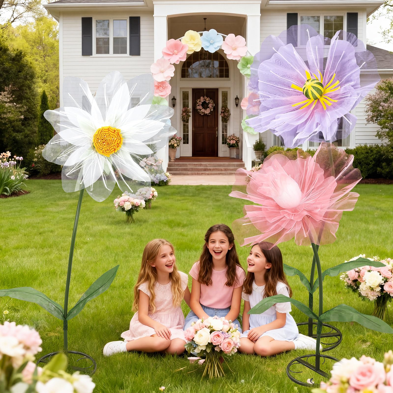 Leinuosen outdoor display with sturdy bases stands tall