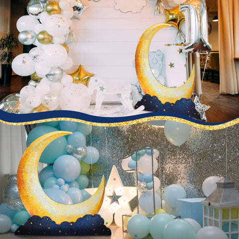 Leinuosen jumbo crescent moon for homecomings and Ramadan gatherings.