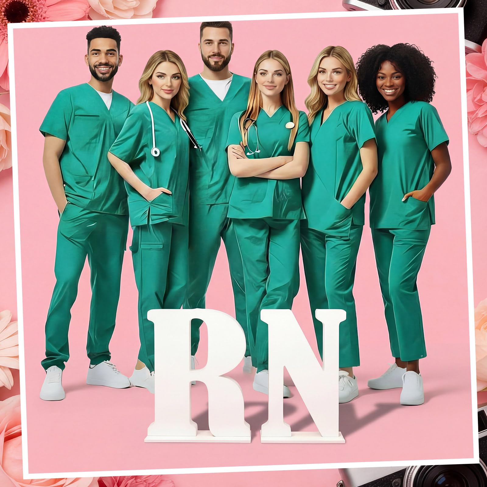 Leinuosen wooden RN decor is durable and paint-free, easy to customize.