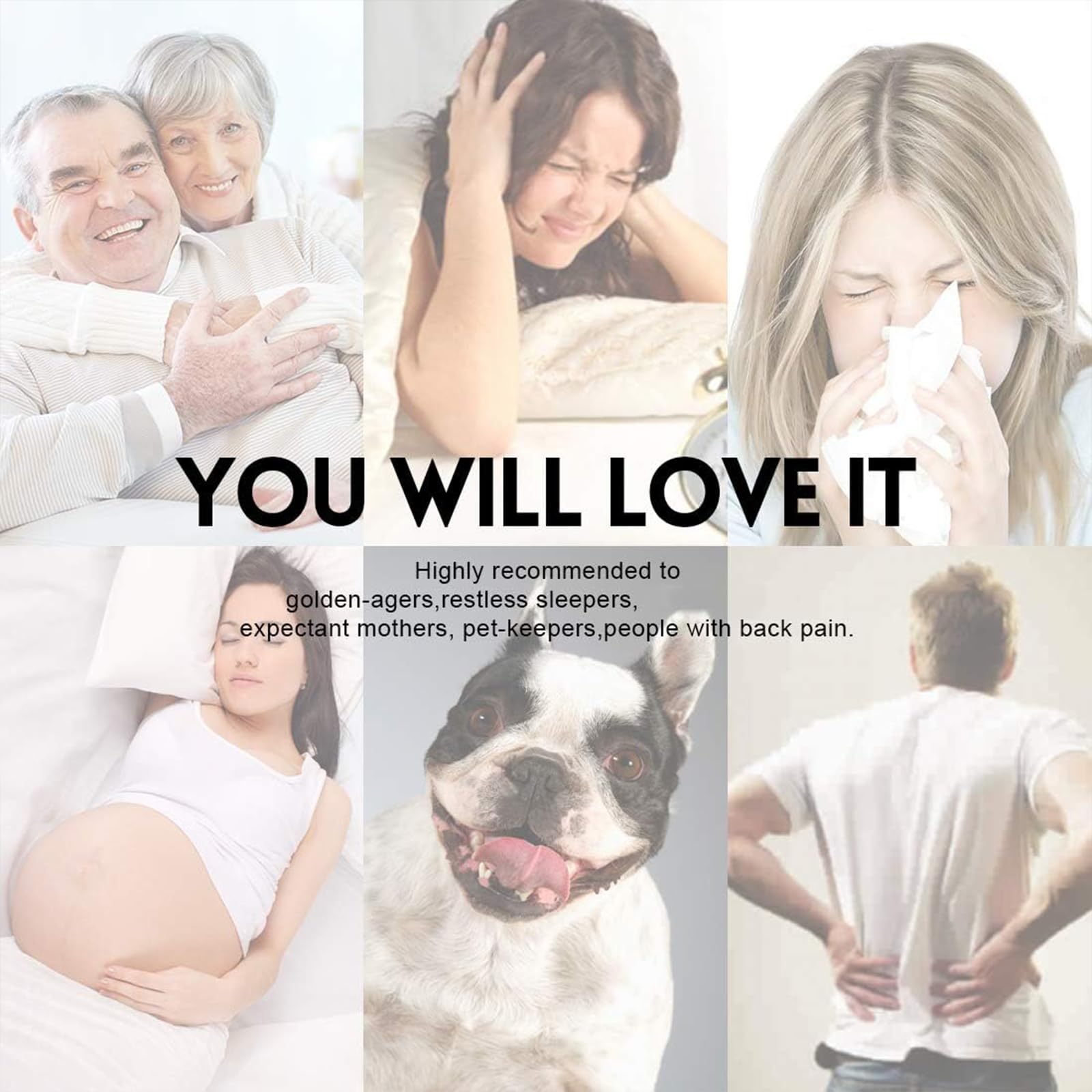 LEISURE TOWN all-season mattress pad suitable for year-round comfort.