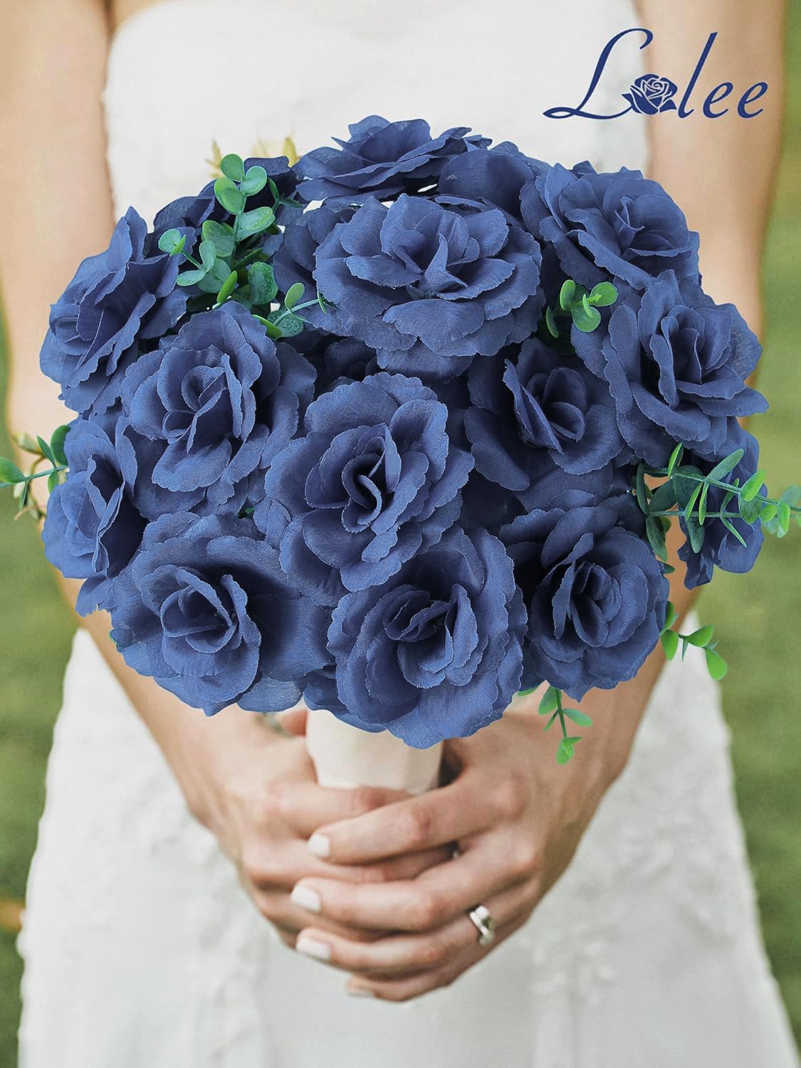 LELEE long-lasting navy roses for cake toppers or hats