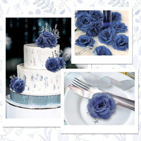LELEE navy blue roses ideal for weddings and table decor