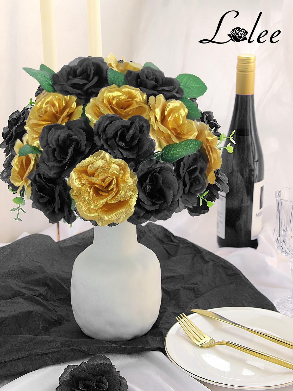 LELEE diameter 3.5 inches rose head for lifelike centerpiece ideas