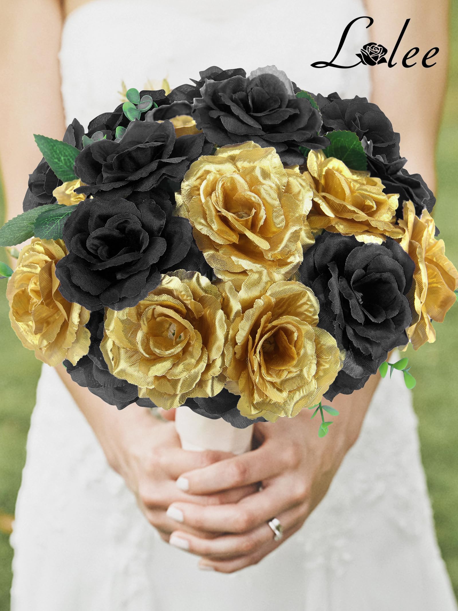 LELEE silk roses separate heads and stems for DIY customization