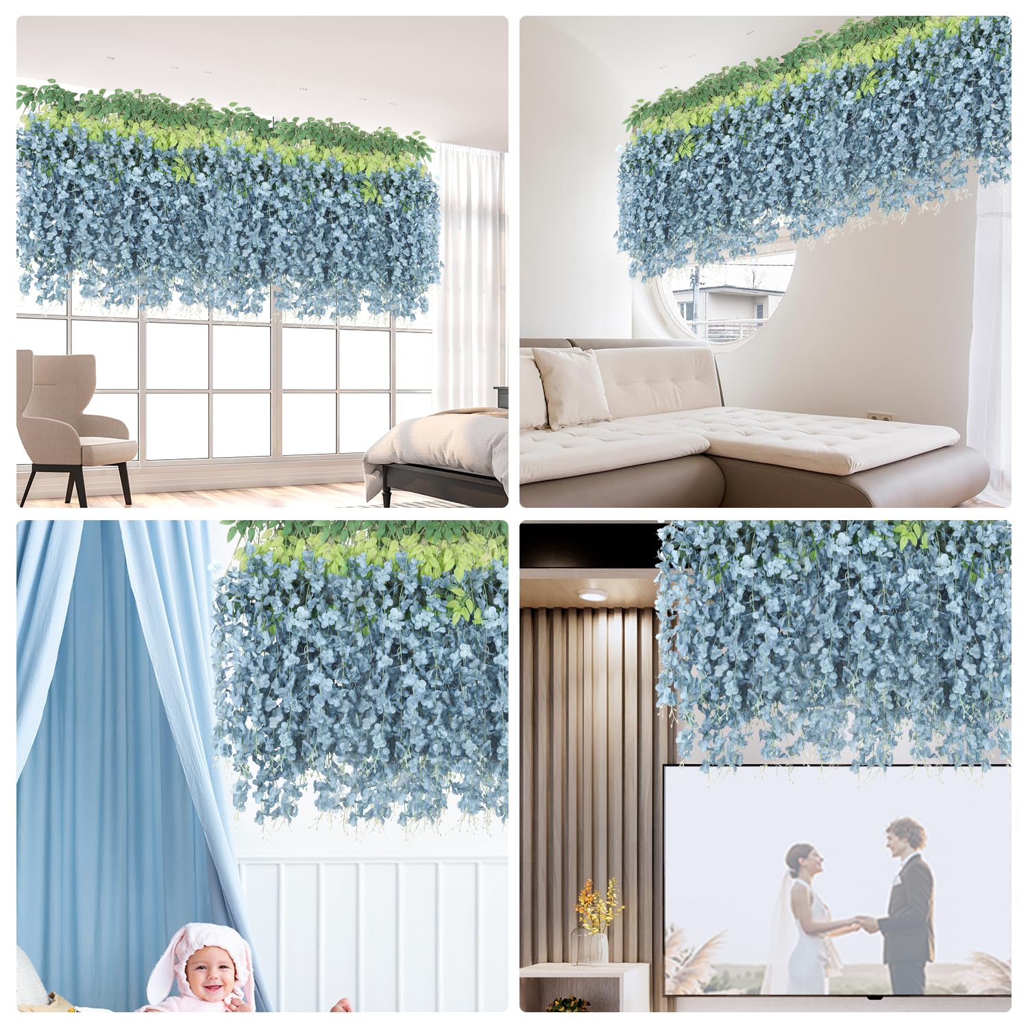 LELEE wisteria eco-friendly materials ensure a safe, long-lasting display