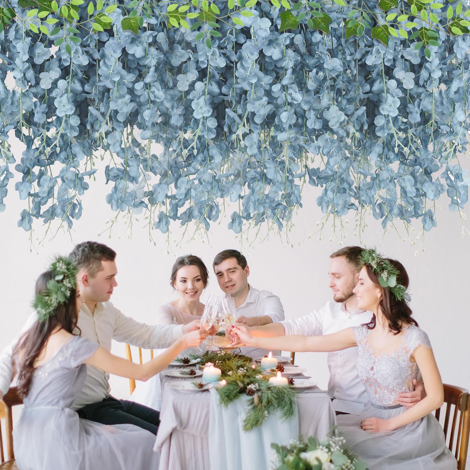 LELEE wisteria silk flowers realistic petals provide elegant interior accents