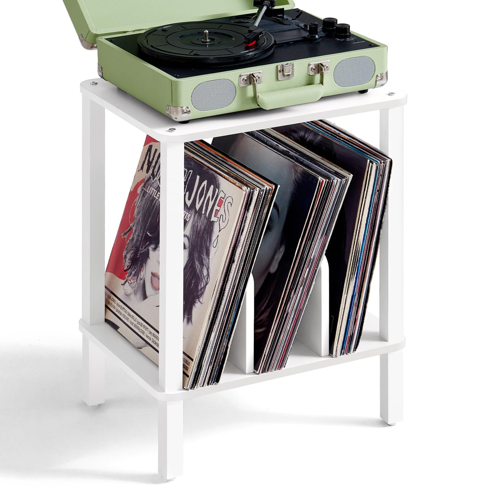 LELELINKY 2-Tier Stand top surface ideal for various turntables and setups