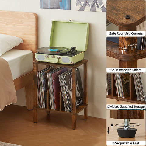 LELELINKY end table versatility for living room, bedroom, or study.