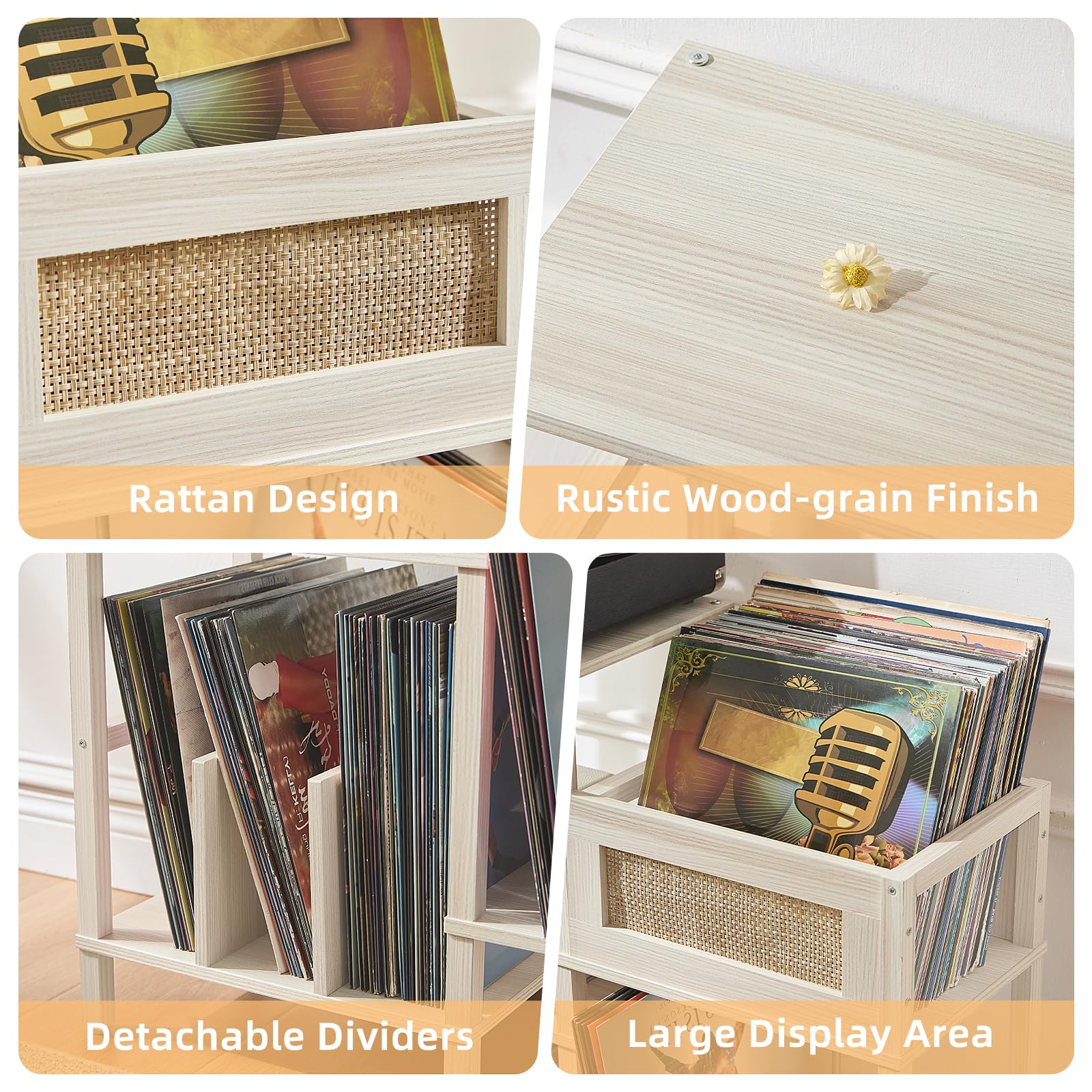 LELELINKY stand lower shelf with detachable dividers for customization
