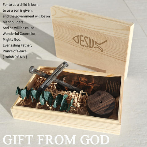 LeMeeOly cross on desk or mantel for Christian decor