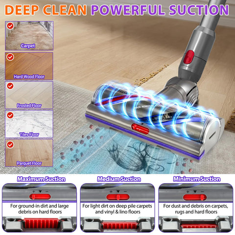 Lemige ABS body with soft silicone edge prevents floor scratches.