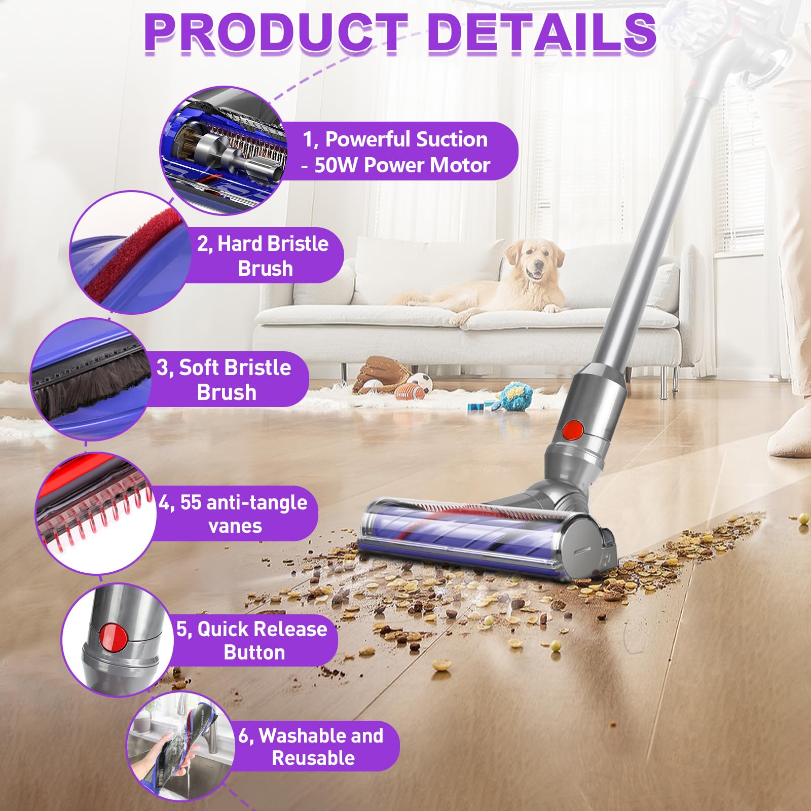 Lemige compatibility note for Dyson Slim SV18 and V9/V12 models.