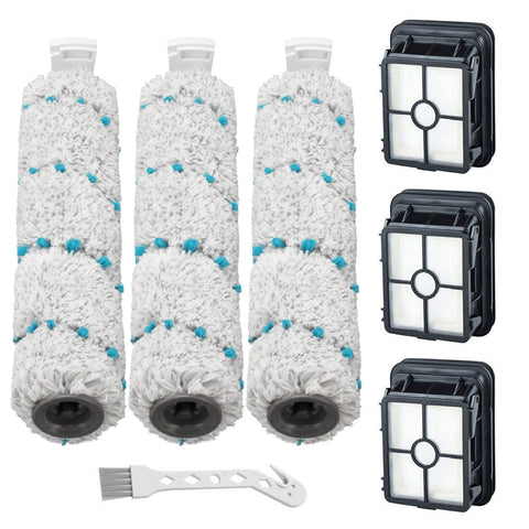 Lemige CrossWave Max brush roll three-pack for versatile multi-surface cleaning.