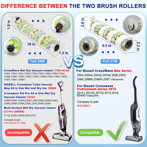 Lemige CrossWave max multi-surface brush handles rugs and floors.