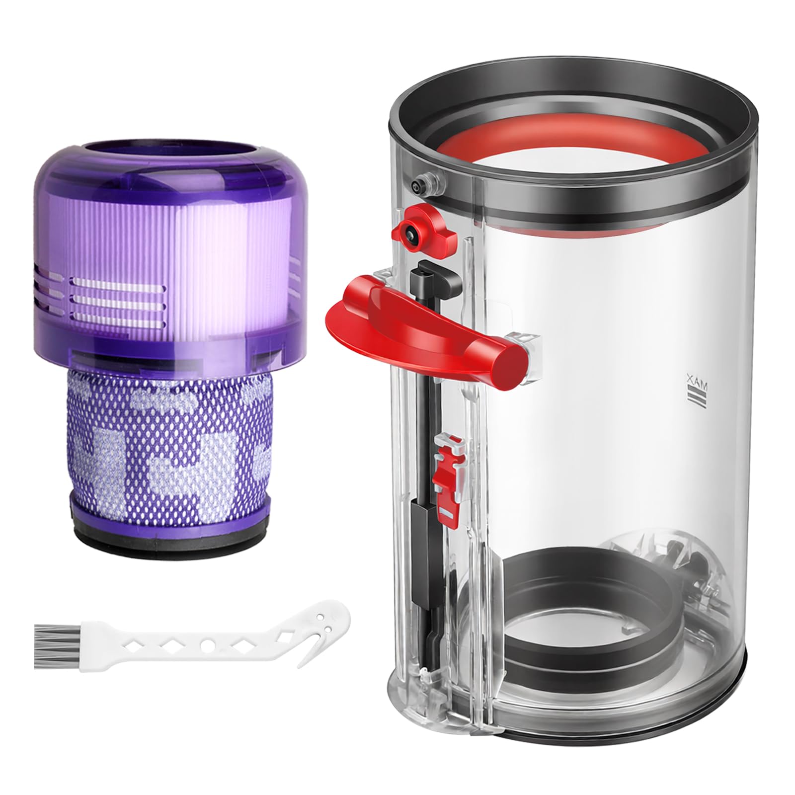 Lemige dust bin canister for Dyson V11/V15 fits securely and maintains airflow.