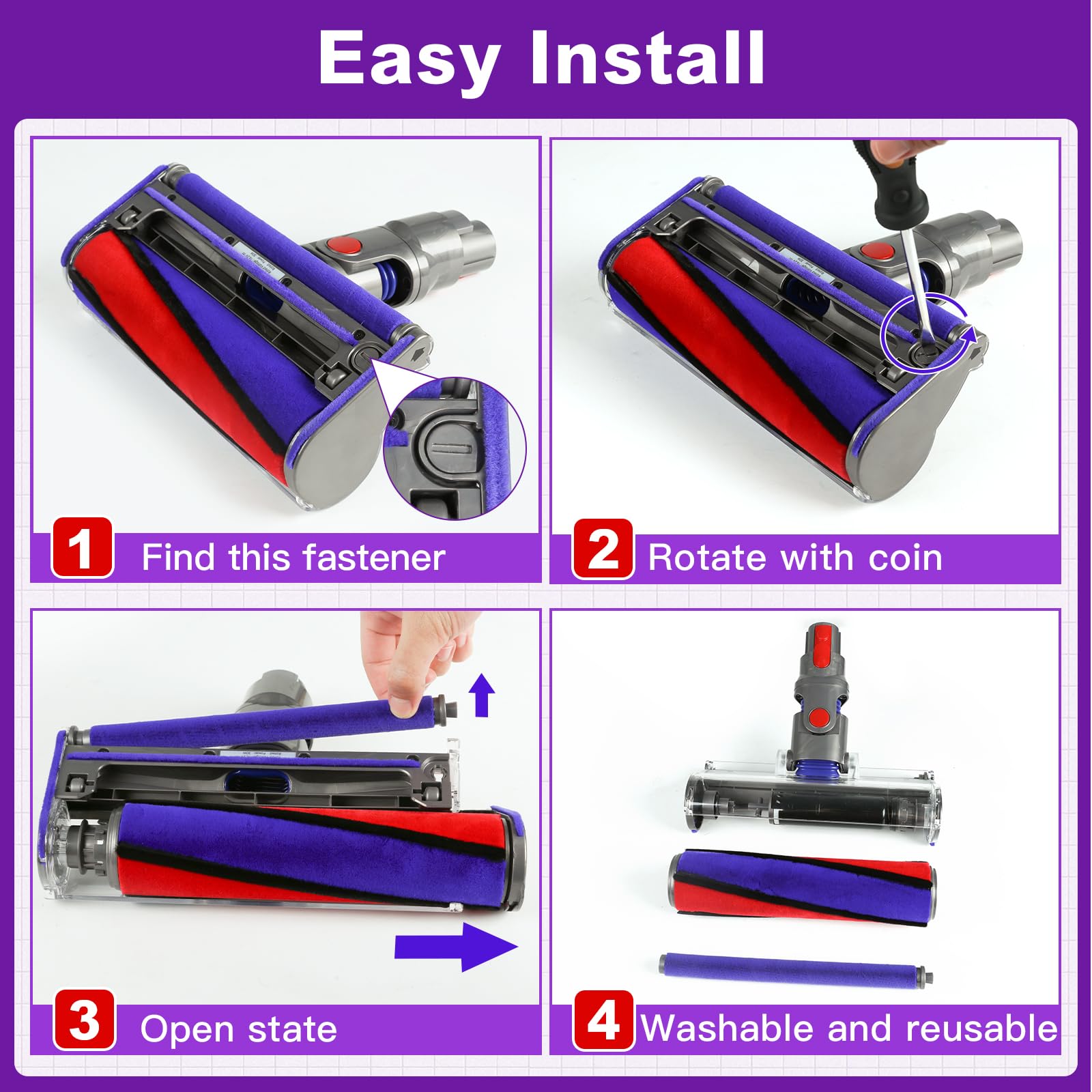 Lemige head is easy to rinse and dry for maintenance.