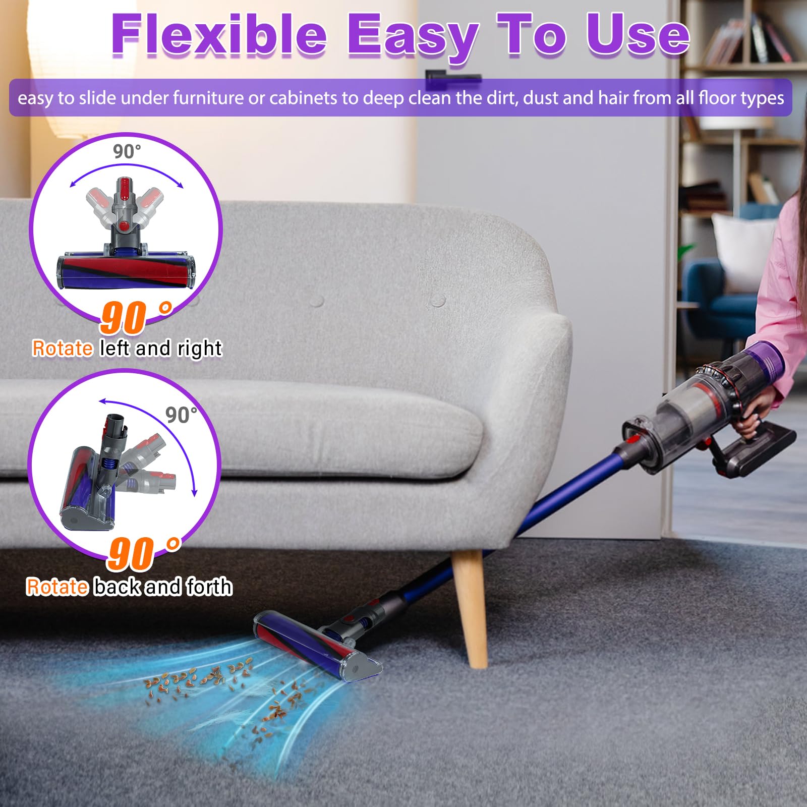 Lemige quick-release design enables easy head removal.