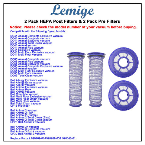 Lemige post-filter for Dyson Ball Total Clean boosts fine dust removal.