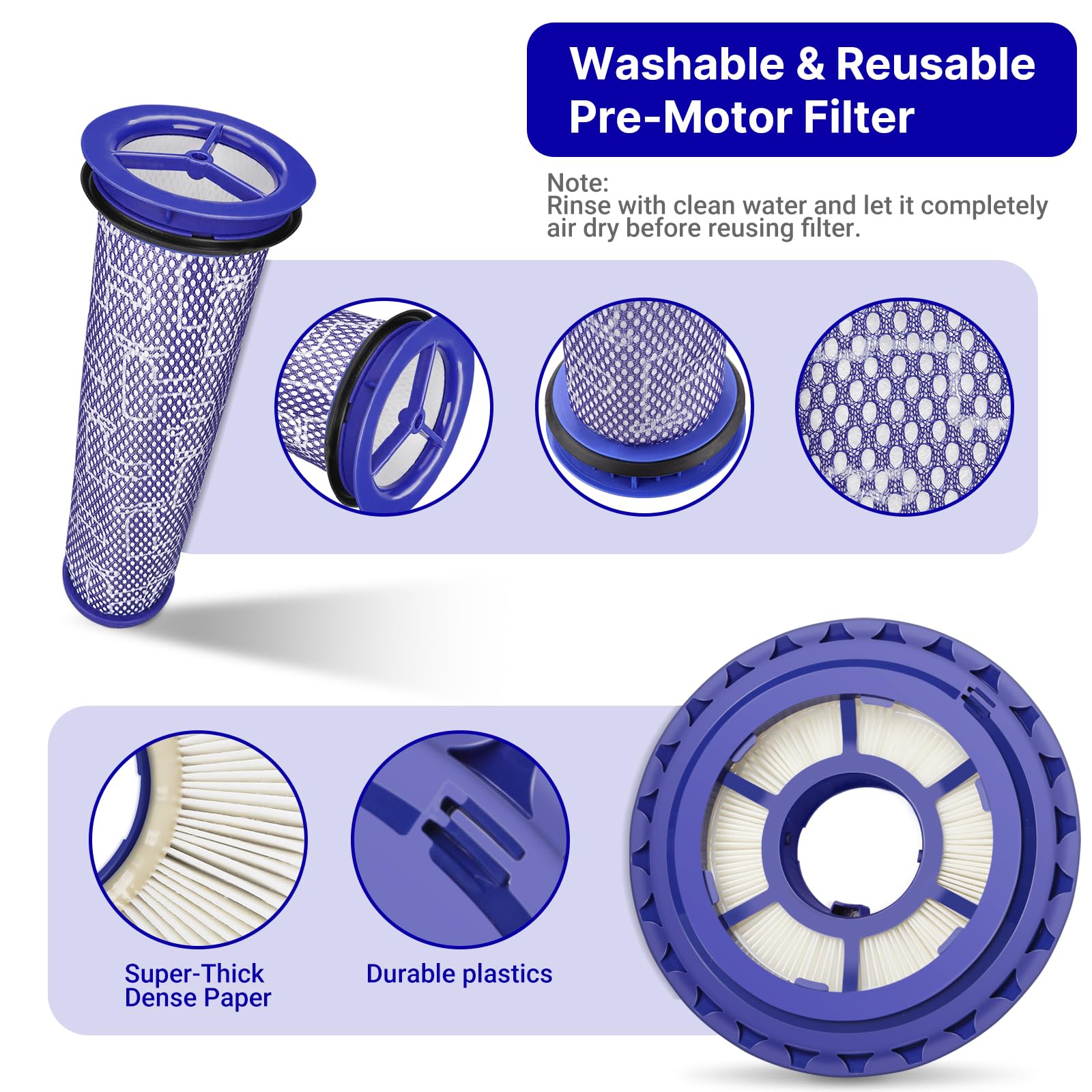 Lemige pre-filter for Dyson Ball Total Clean protects motor intake.