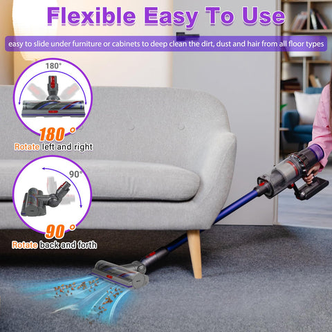 Lemige ABS plastic body resists drops and protects floors