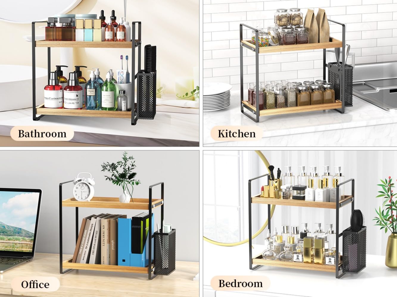 lemikkle durable wood and metal construction for daily use