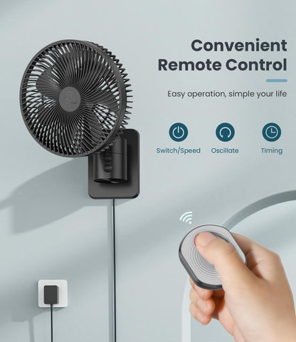 Remote includes battery for immediate use with the fan.
