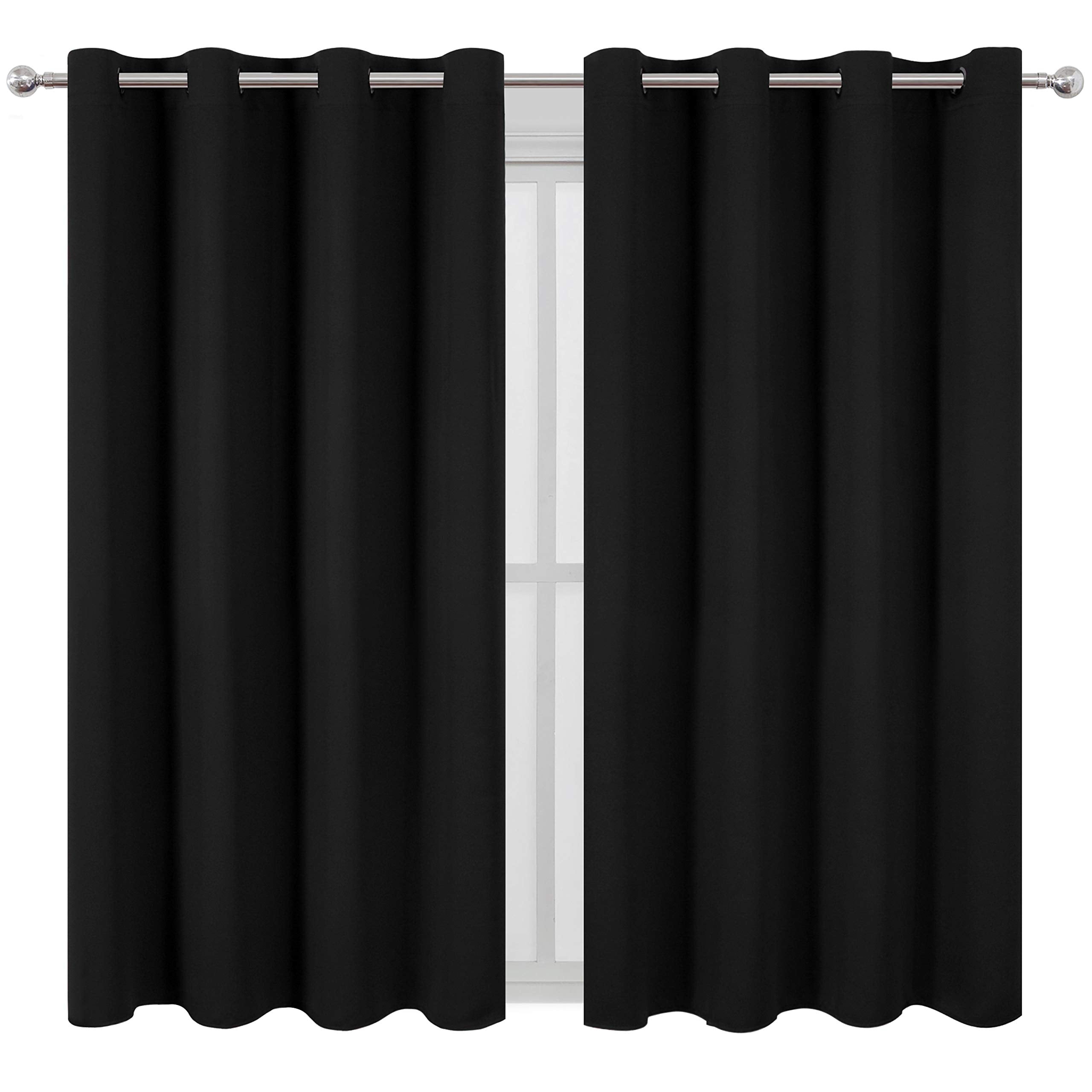 LEMOMO blackout curtains fabric close-up highlighting soft texture and premium polyester.