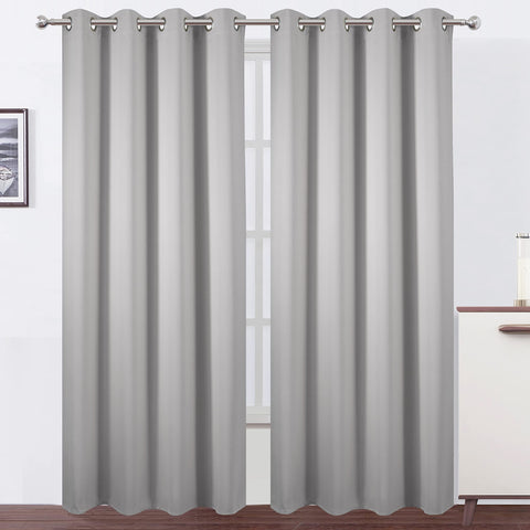 LEMOMO blackout curtains panel 52x84 blocks light for a quieter bedroom.