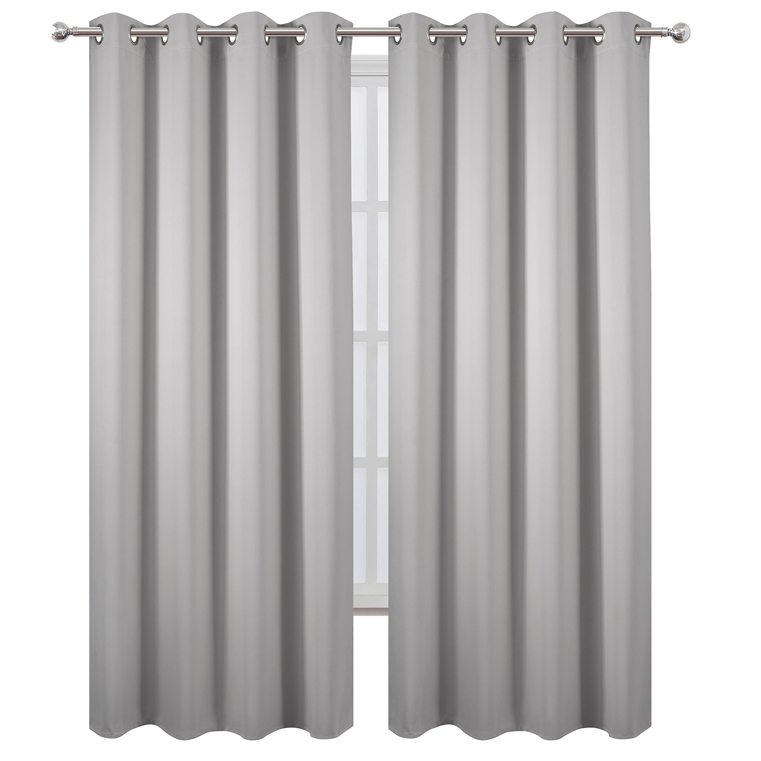 LEMOMO blackout curtains panel 52x84 blocks light for a quieter bedroom.