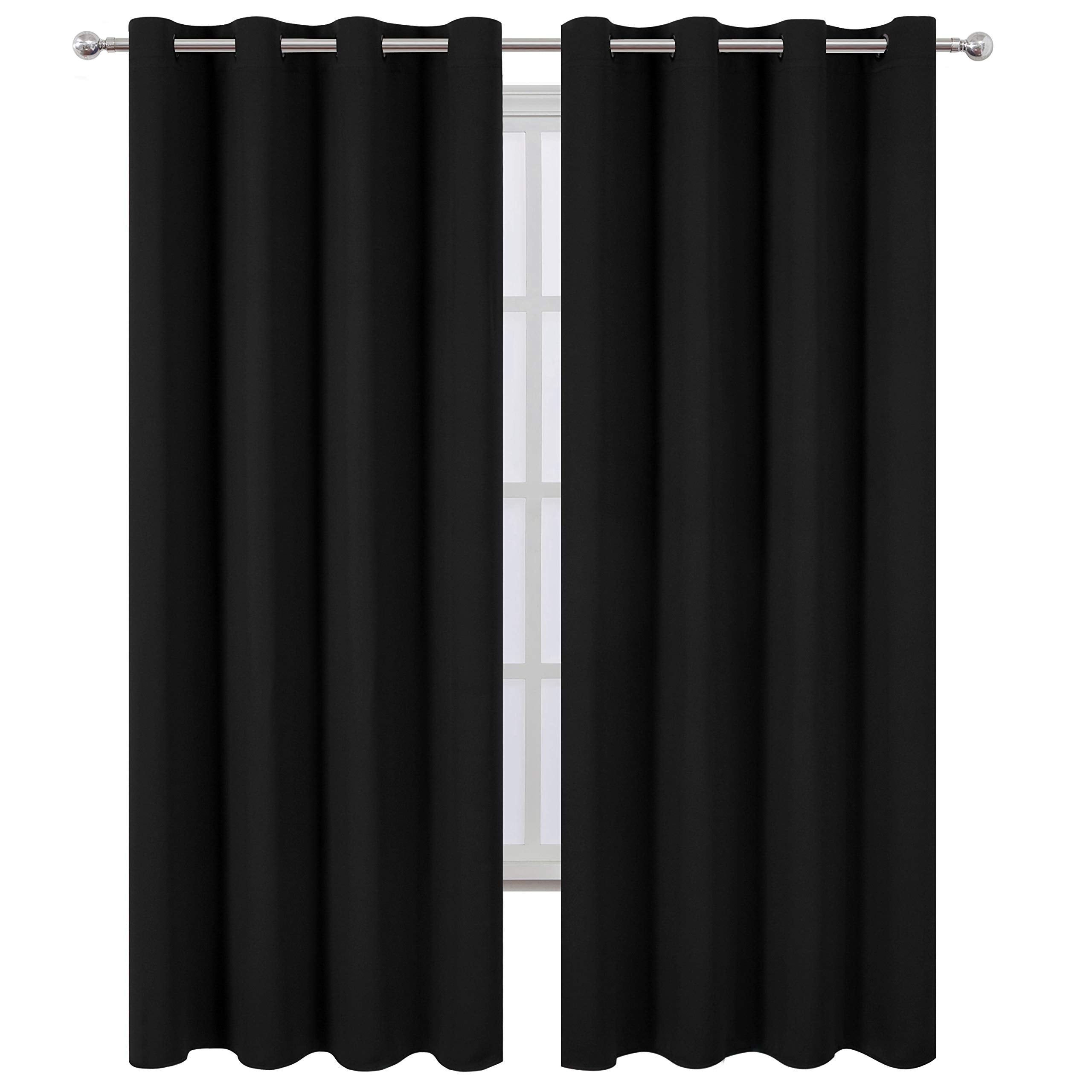 LEMOMO blackout curtains 66x84 panel folded neatly for easy storage and care.