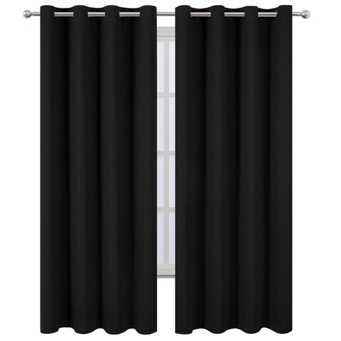 LEMOMO blackout curtains 66x84 panel folded neatly for easy storage and care.