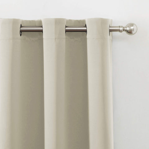 LEMOMO light beige blackout curtains care instructions machine washable.