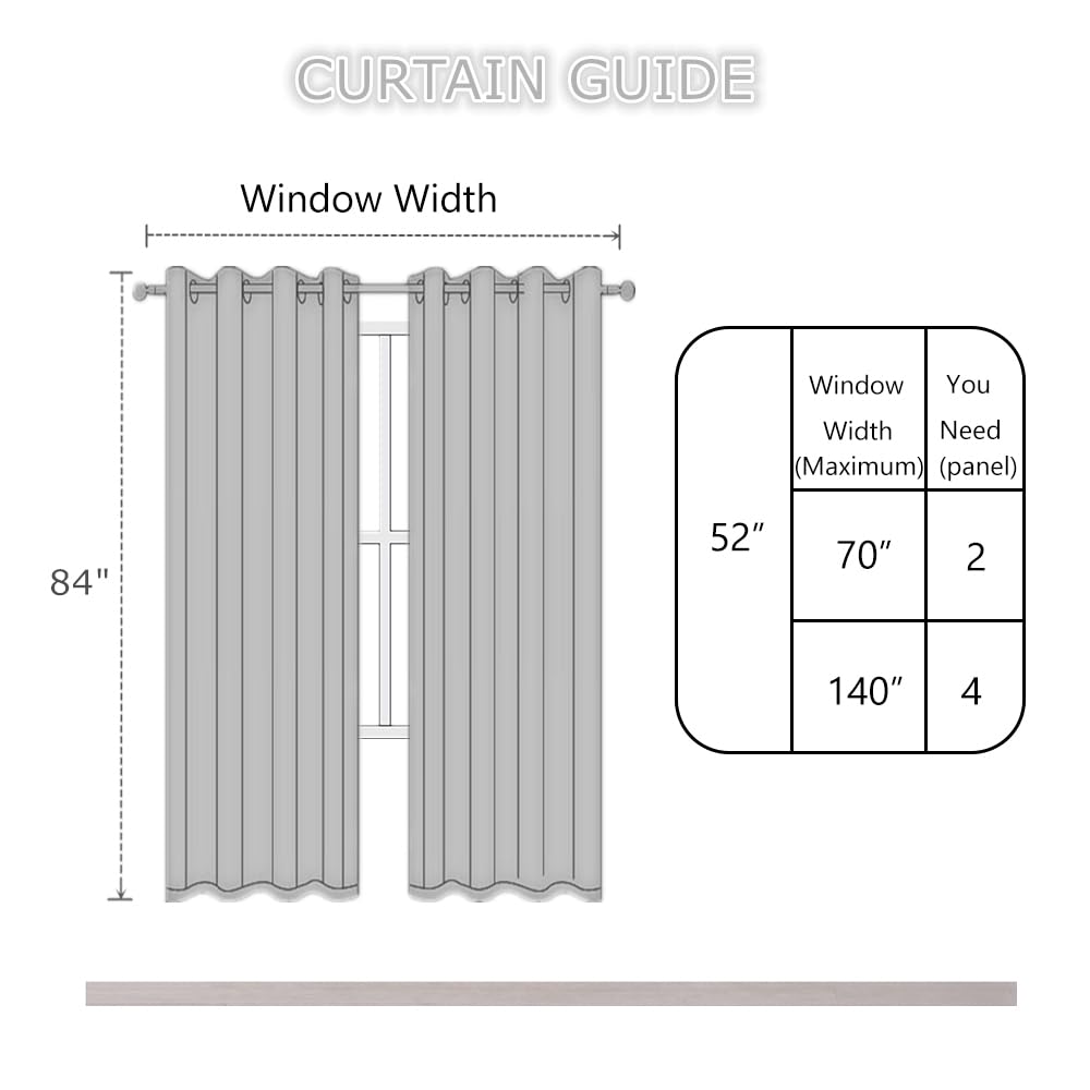 LEMOMO light beige blackout curtains in living room for privacy and light control.