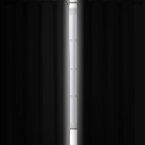 LEMOMO light grey curtains pair for privacy and soft daylight diffusion.