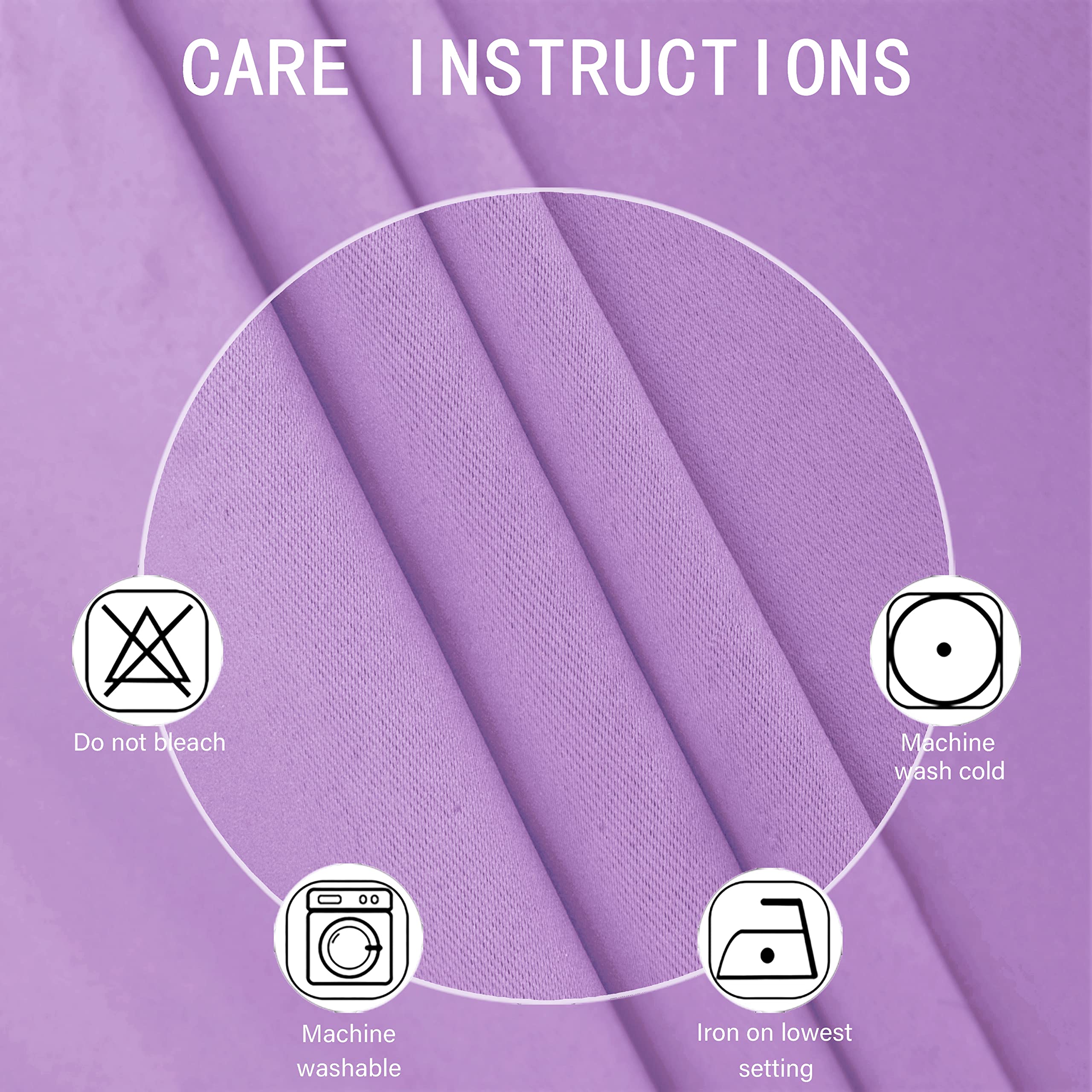 LEMOMO Lilac blackout curtains block light and UV for better nap times