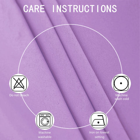 LEMOMO Lilac blackout curtains block light and UV for better nap times
