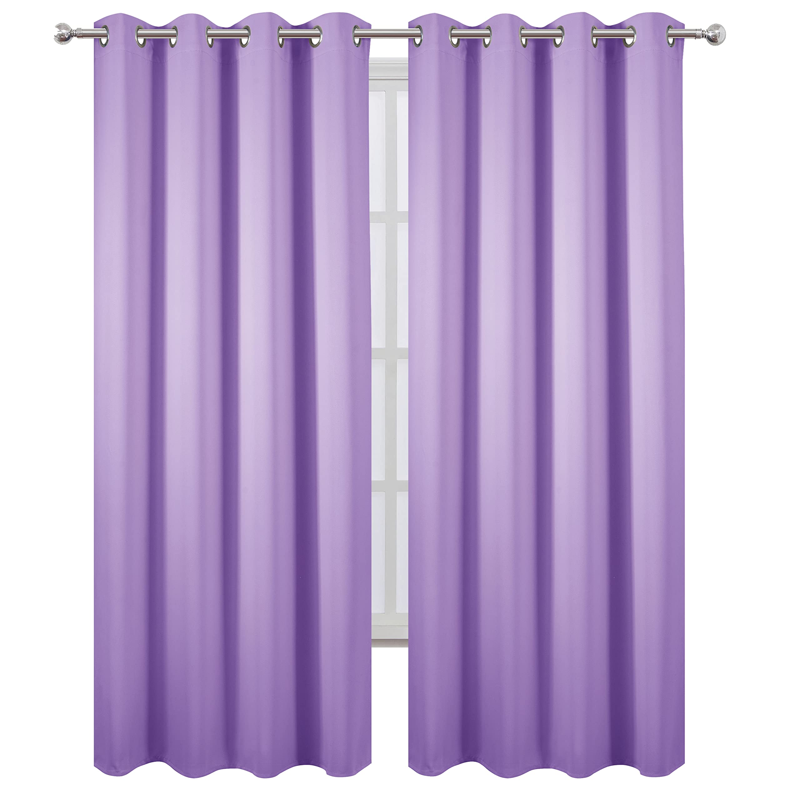 LEMOMO Lilac curtain fabric close-up shows soft texture and smooth finish