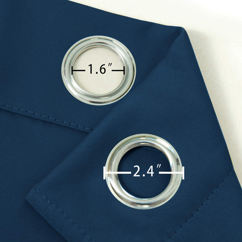 LEMOMO navy blue curtains panel 06; enhances privacy in bedrooms.